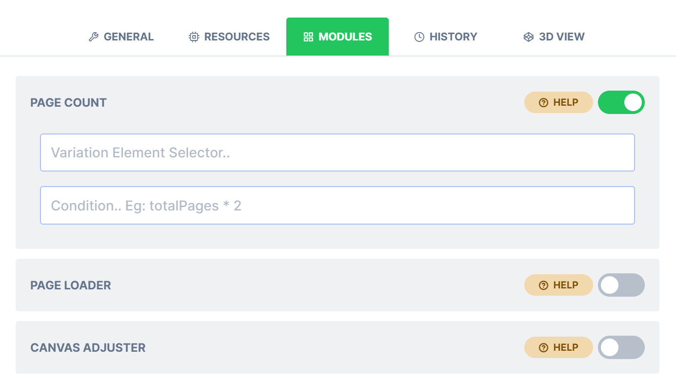 Page Count module